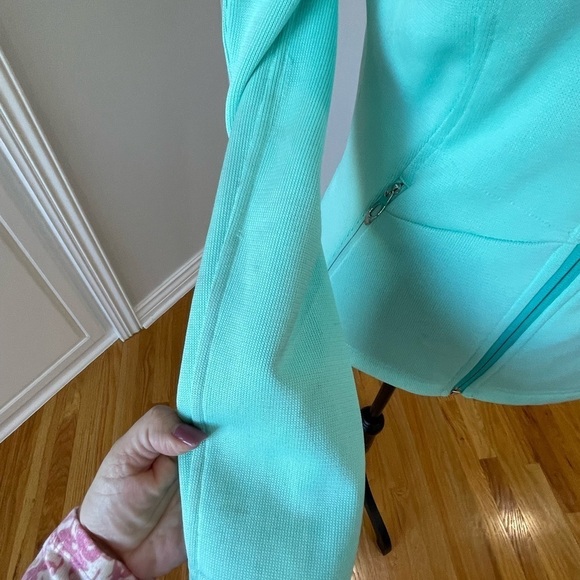 Spyder Core teal mint green medium zippered jacket ski wear layer snow - Picture 12 of 16